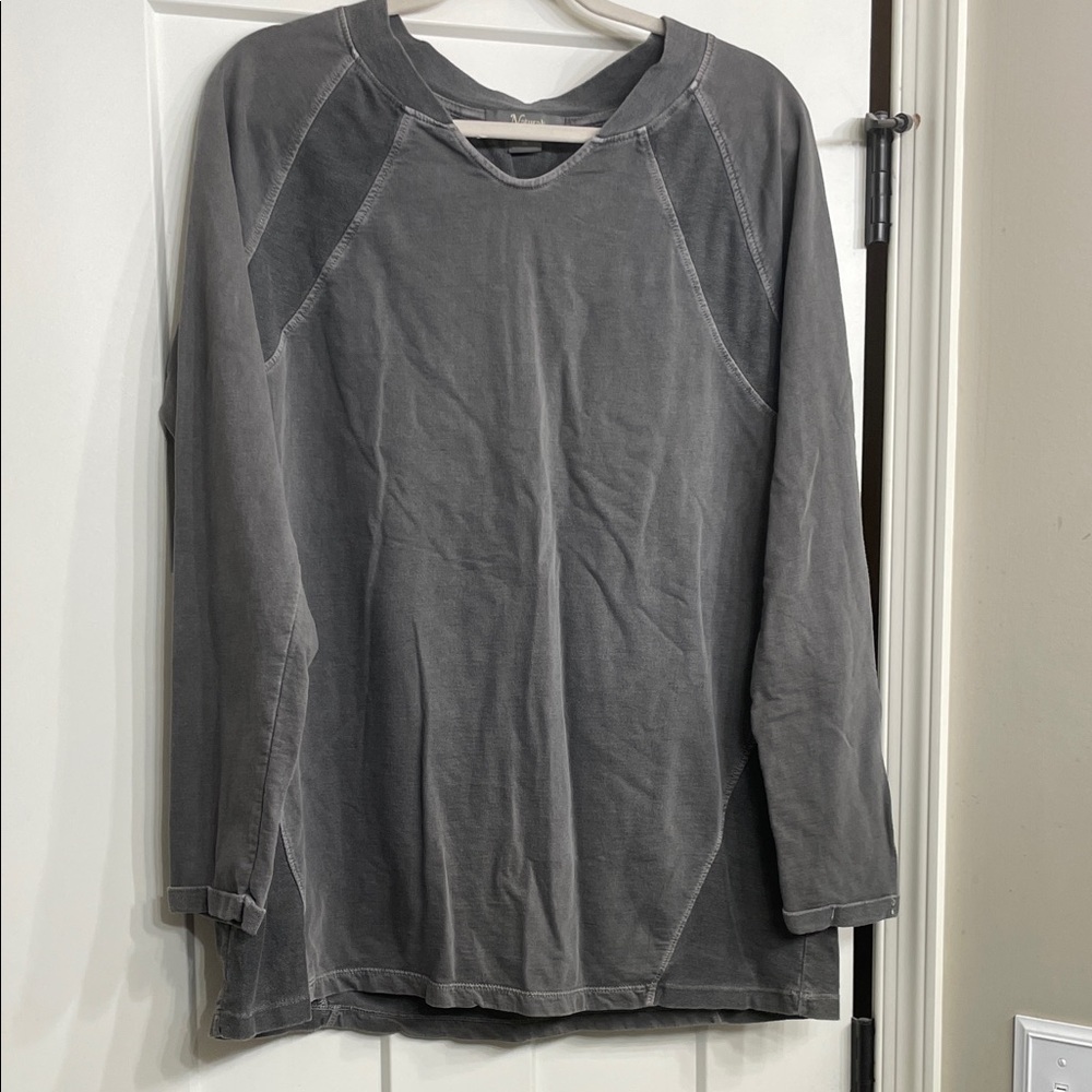 Natural Reflections Charcoal Knit Top